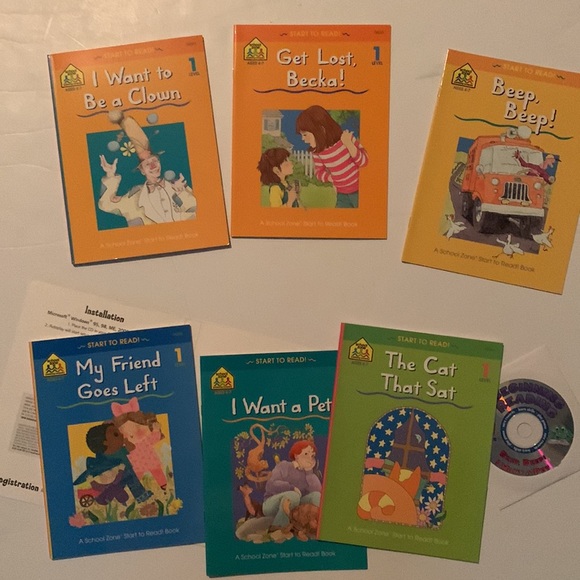 beginning reading six pack of books start to read include CD - Picture 1 of 7